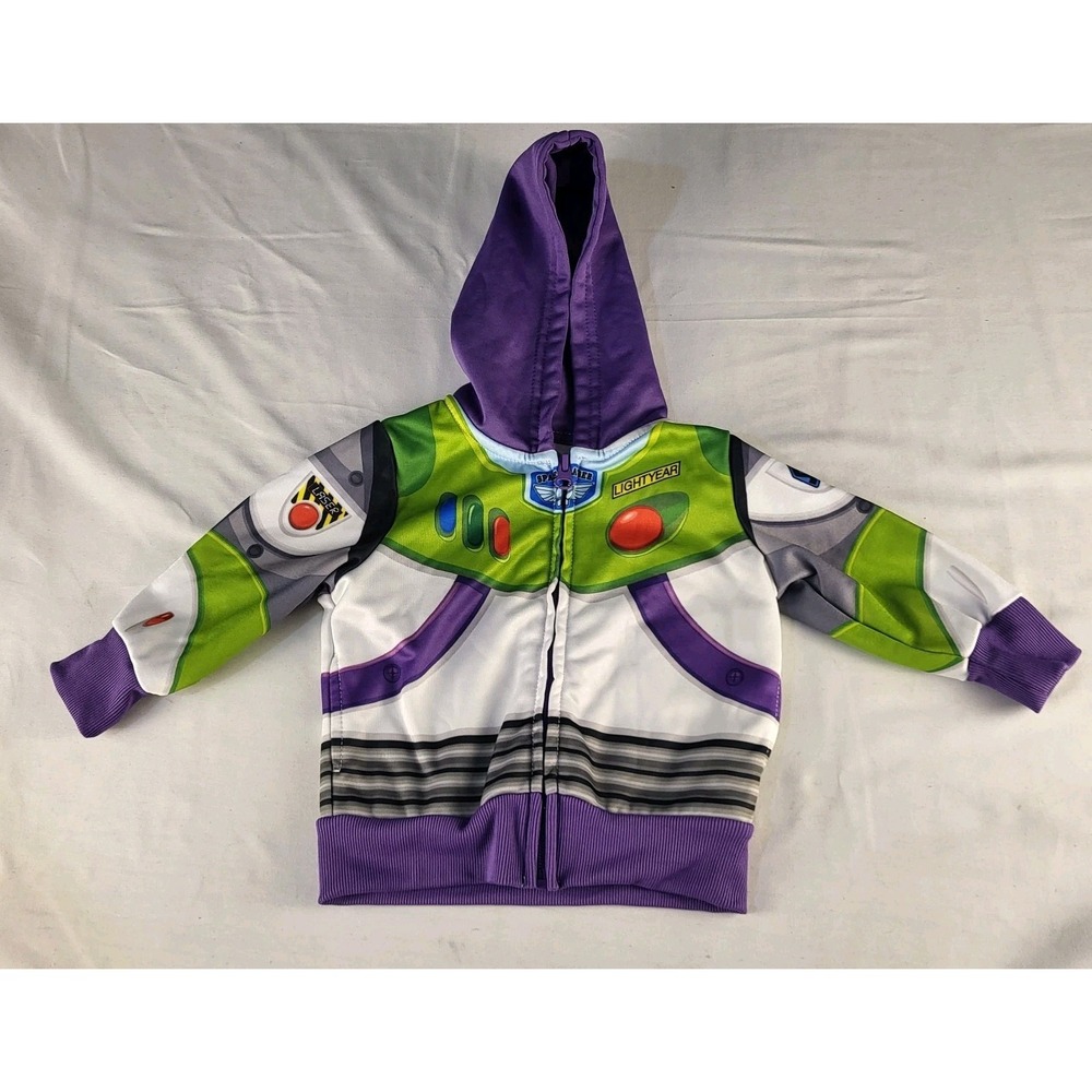 Disney Pixar Toy Story Jacket Boys 12m Buzz Lightyear Zip Up Hoodie Costume